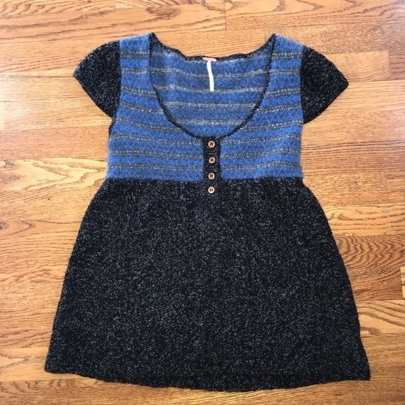 Free People Sweaters - Free People wool blend shirt sleeve sweater Medium